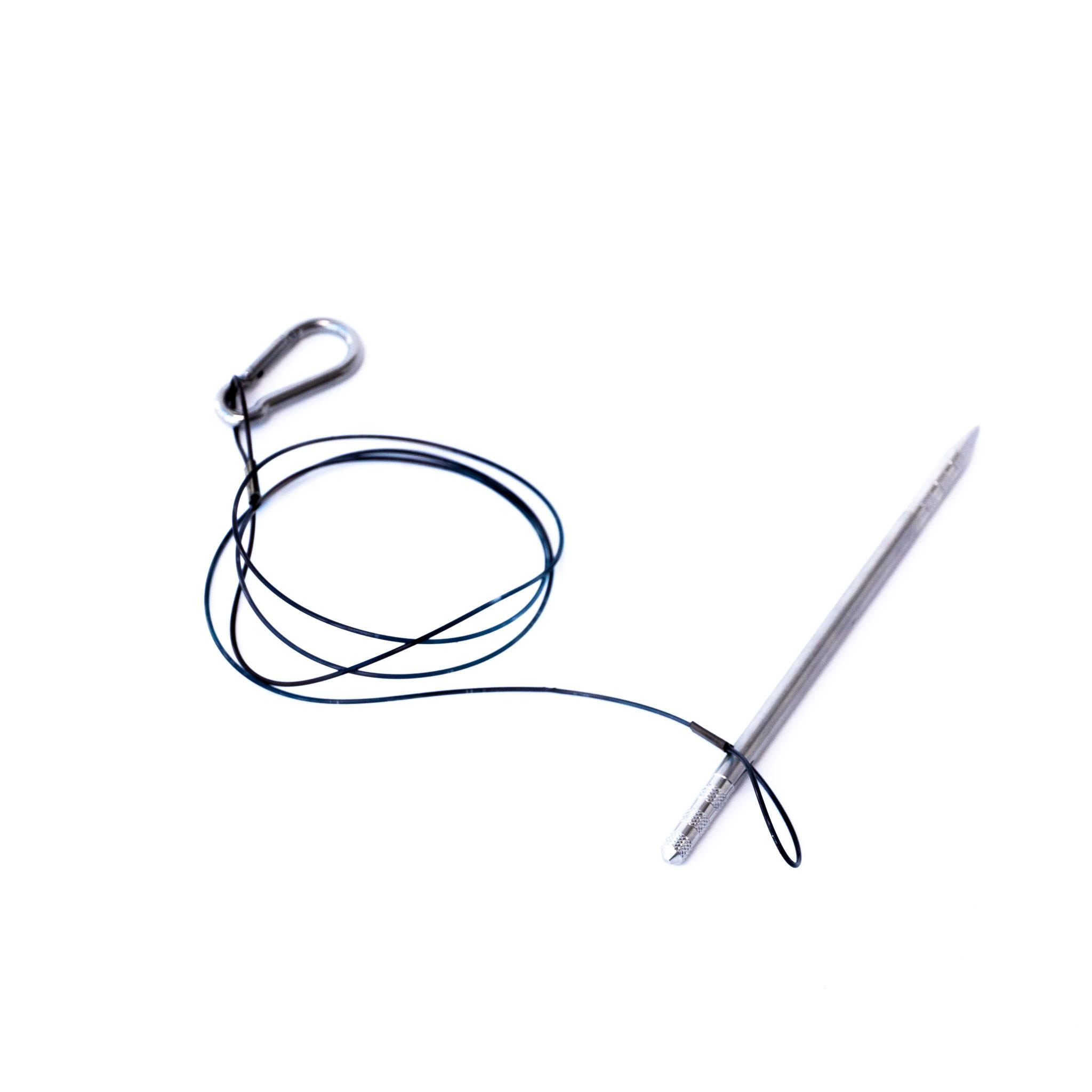 Fish needle with carabiner